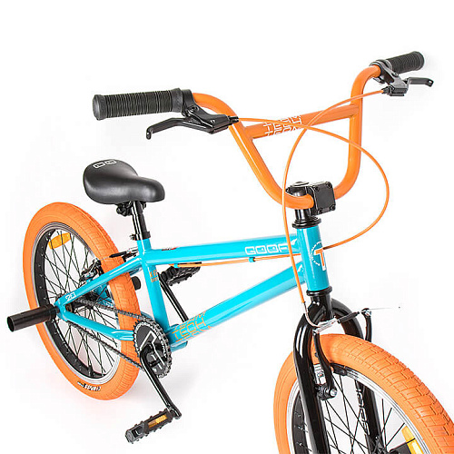 													Велосипед BMX  Tech Team GOOF 20" 18,7" бирюзово-оранжевый 580035 2022 фото 4