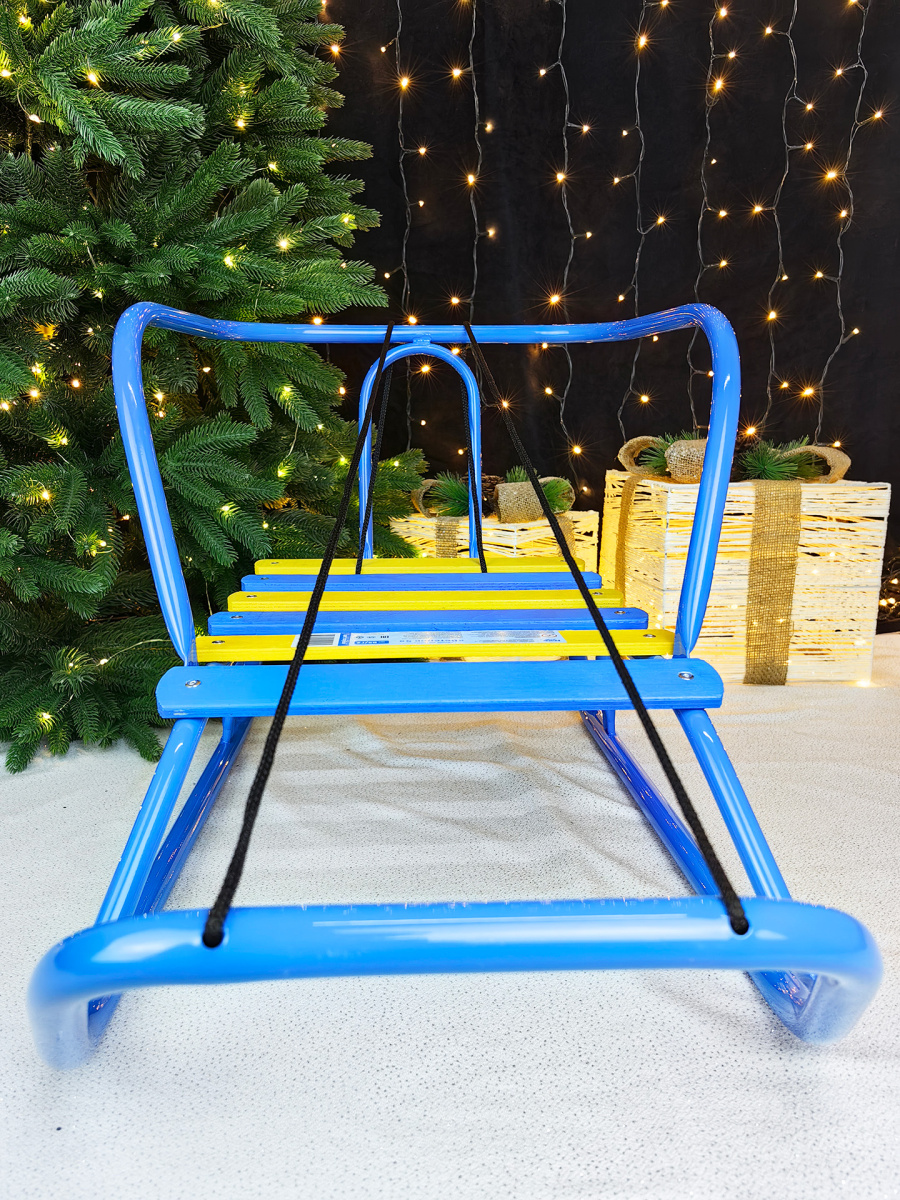 Санки детские Ветерок 5 голубой 5275047/В5/Г2 фото 4 Санки детские Ветерок 5 голубой 5275047/В5/Г2 фото 4