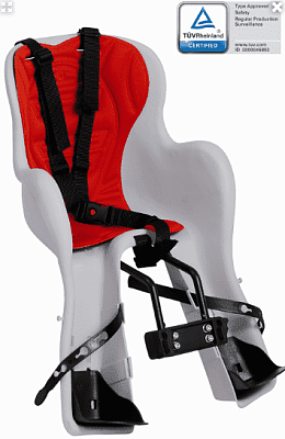 Велокресло переднее на руль Vinca sport серо-красный HTP 312 KIK 00006843 Велокресло переднее на руль Vinca sport серо-красный HTP 312 KIK 00006843