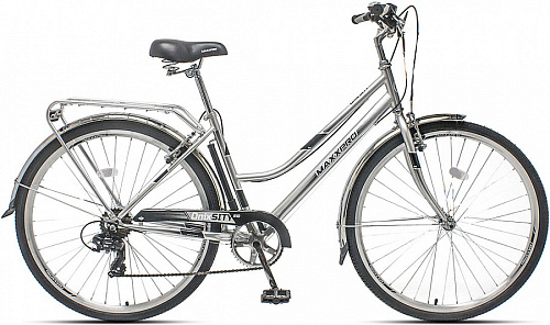 													Велосипед городской MAXXPRO ONIX 28"/700c 18" серебристый-черный 810-6  фото 2