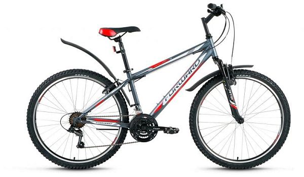 Велосипед горный FORWARD Sporting 1.0 27.5" 15" 18 ск. серый FORWARD Sporting 1.0 15" серый 