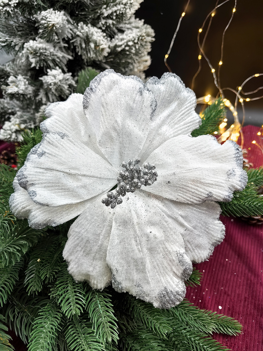 Цветок белый d 23 см Flo-12-6W Цветок белый d 23 см Flo-12-6W