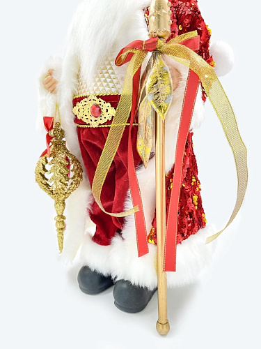 													Дед Мороз  45 см красный, золотой S1059-18 фото 3