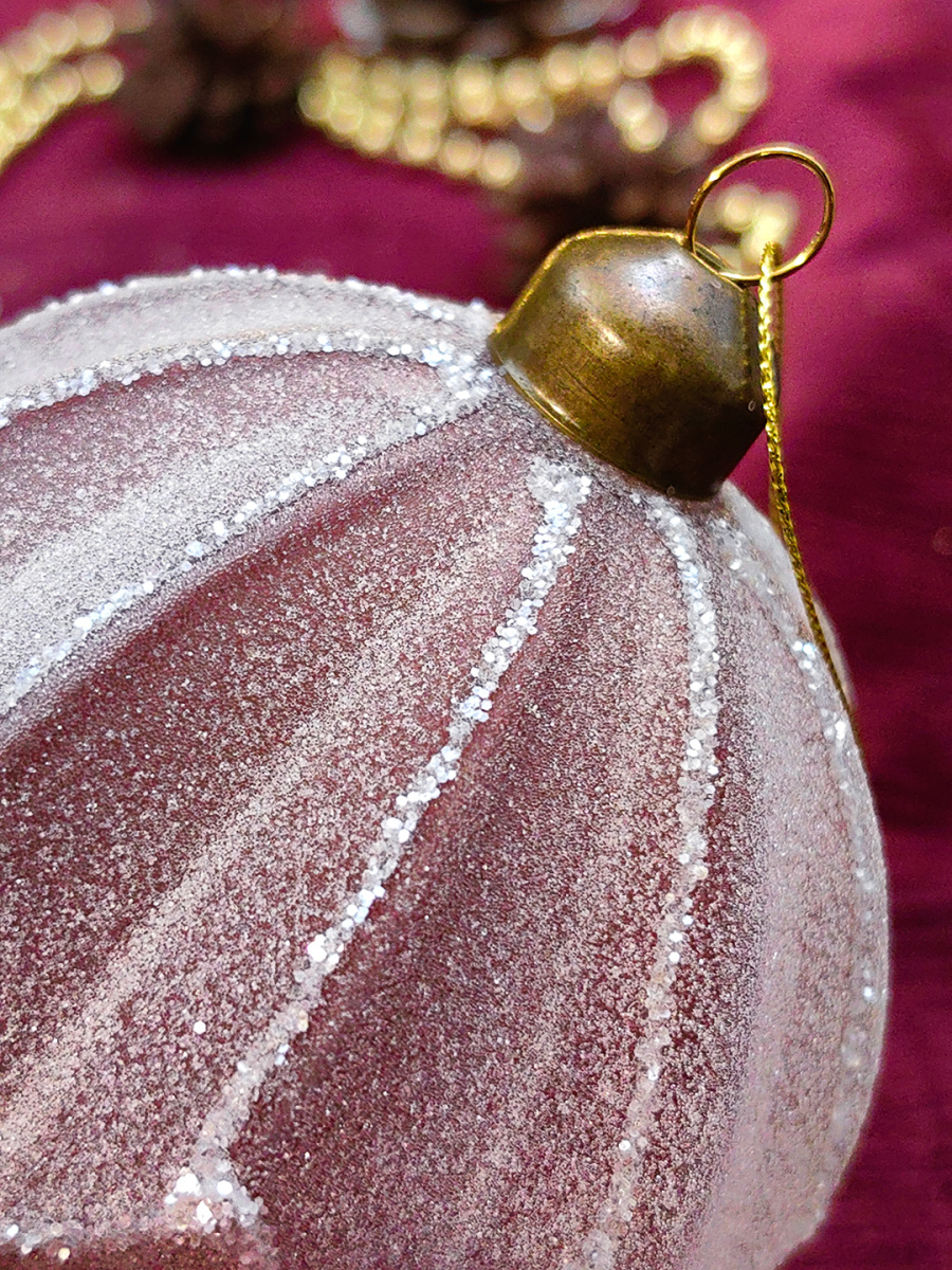 Шар орхидея 10 см, стекло Merry Green MG24193 фото 3 Шар орхидея 10 см, стекло Merry Green MG24193 фото 3