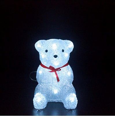 Светодиодная фигура  белый 20 см см акрил 20-20-3 Светодиодная фигура  белый 20 см см акрил 20-20-3