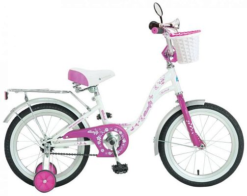 Велосипед детский  Novatrack BUTTERFLY 14" XS бело-сиреневый 147BUTTERFLY.WPR7 