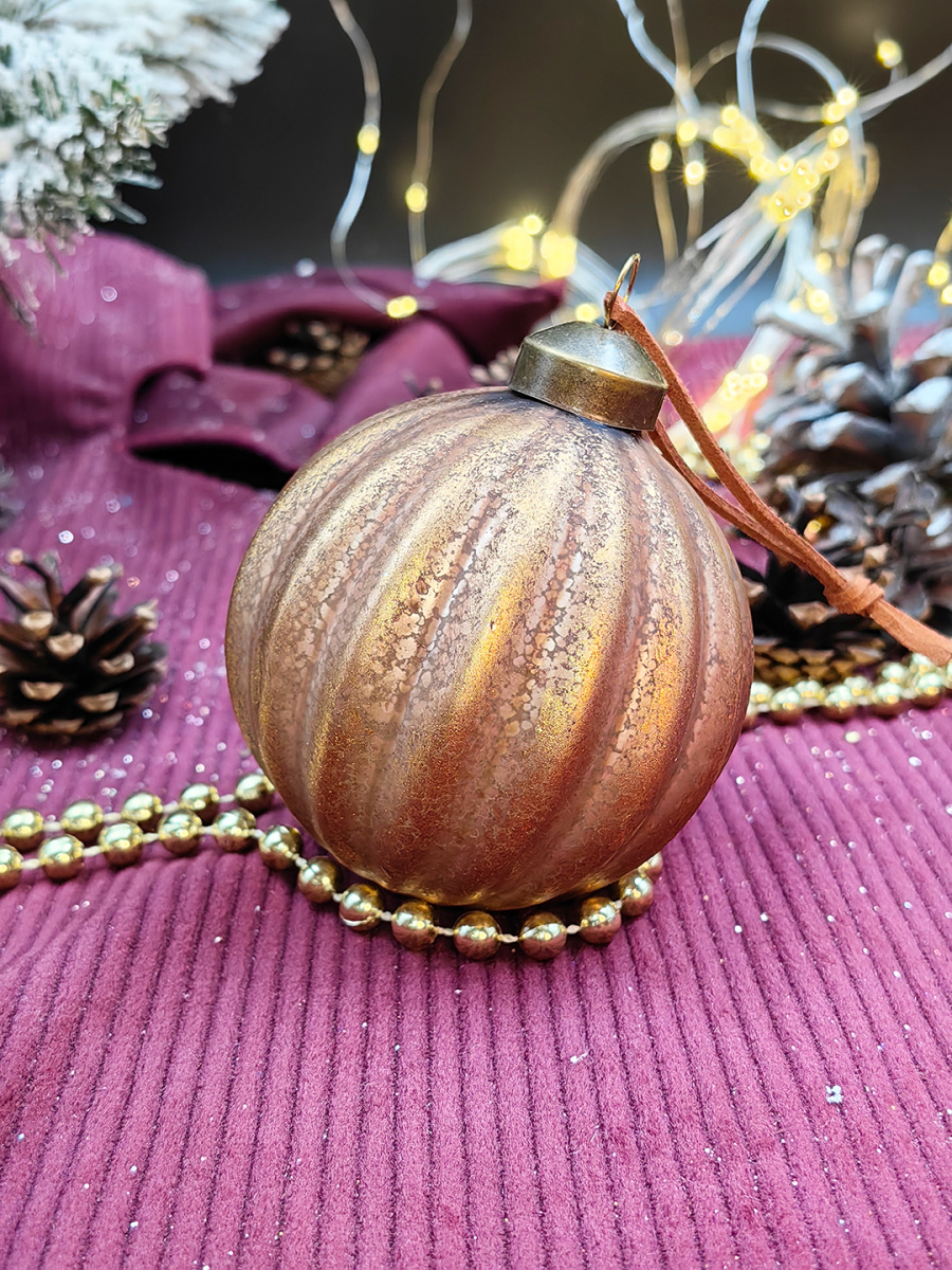 Шар бронза 8 см, стекло Merry Green MG24011 фото 2 Шар бронза 8 см, стекло Merry Green MG24011 фото 2