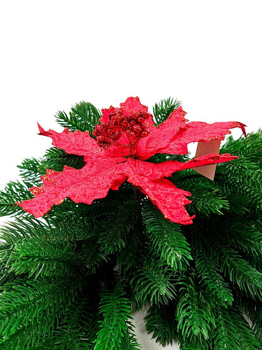 Цветок красный d 23 см Al-9202-5r фото 3 Цветок красный d 23 см Al-9202-5r фото 3