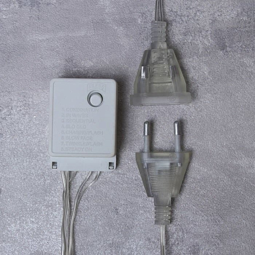 													Светодиодная бахрома  м, синий , , провод , К130-809 фото 2