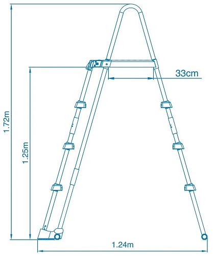 Лестница для бассейна 122 см 28076 фото 4 Лестница для бассейна 122 см 28076 фото 4
