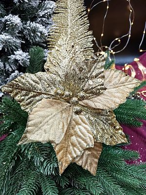 Цветок золото d  см Flo-12-52gold