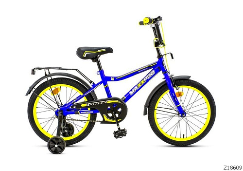 													Велосипед детский MAXXPRO ONIX 18" 10,5" матовый сине-желтый ONIX-M18-6 