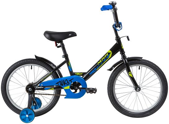 Велосипед детский  Novatrack TWIST 18" 10,5" черный 181TWIST.BK20 2020