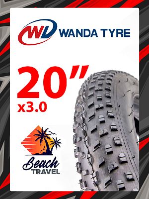 Велопокрышка Wanda 20"x3.0 P1272  черный 20P1272/VTRR20300001
