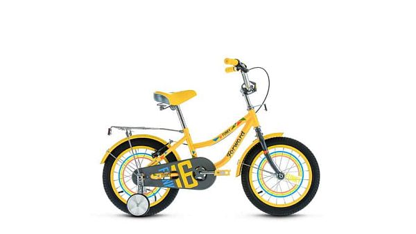 Велосипед городской FORWARD Funky 16 boy 16"  1 ск. желтый глянцевый FORWARD Funky 16 boy  желтый гл