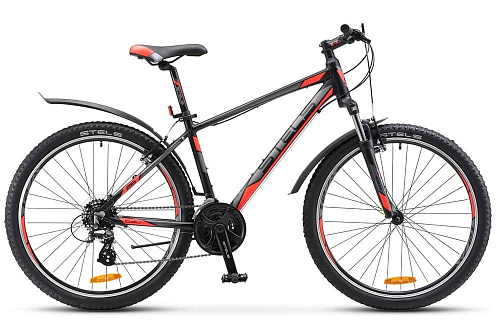 													Велосипед горный STELS Navigator 630 V 26" 19,5" 21 ск. Черный-серебрянный-красный LU065959 
