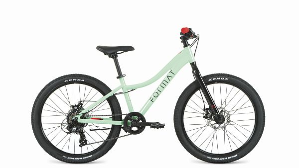 Велосипед горный FORMAT 6424 24" OS 7 (1x7) ск. светло-зеленый RBK22FM24495 2022 г.
