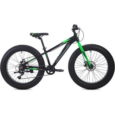 Велосипед Fat Bike Foxx BUFFALO 24" 13" 7 ск. черный 24AHD.BUFFALO.13BK0 2020