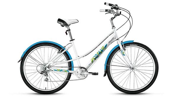 Велосипед городской FORWARD женский Azure 26 1.0 26" 17" 7 ск. белый глянцевый FORWARD Azure 26 1.0 