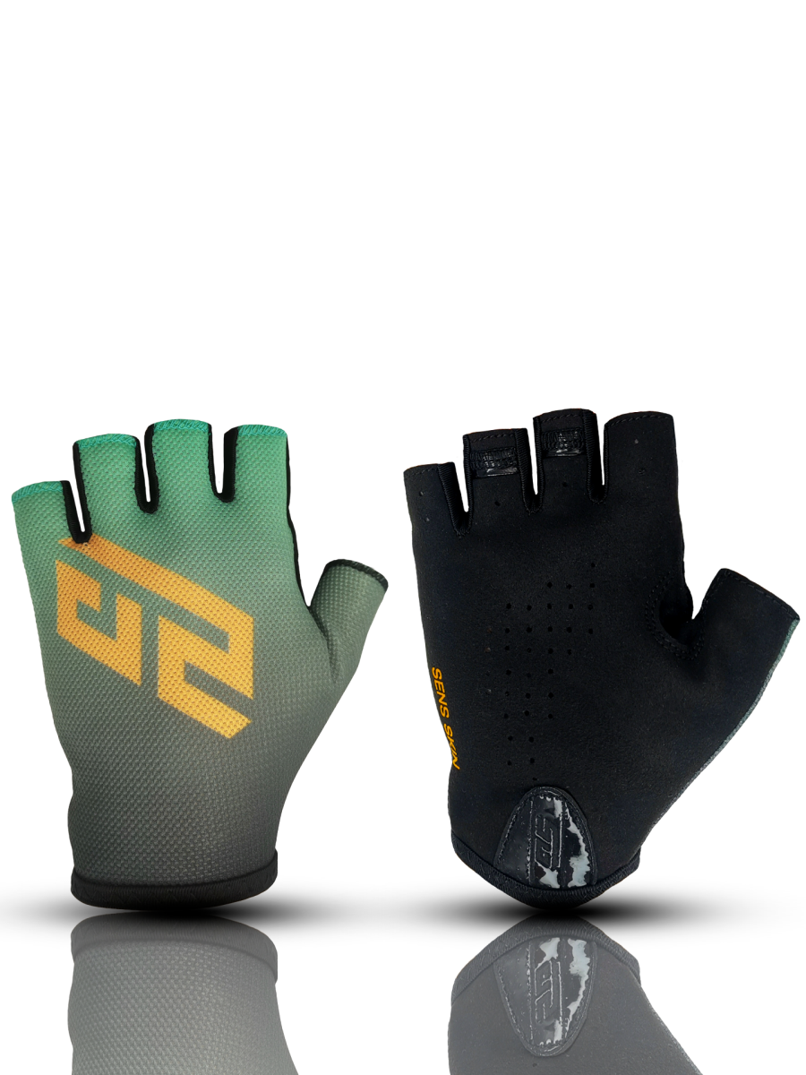 Велоперчатки STG Sens Skin S черный, зеленый Х112285-S фото 2 Велоперчатки STG Sens Skin S черный, зеленый Х112285-S фото 2