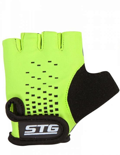 													Велоперчатки STG AL-03-511 XS зелено-черные Х74367-ХС фото 5