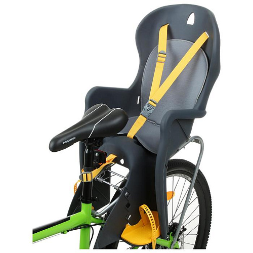 													Велокресло заднее на багажник YIWU YOUDA тёмно-серый, желтый BQ-7B 1693768 фото 4