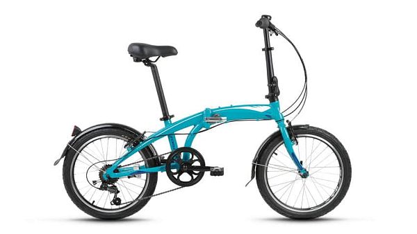 Велосипед городской складной FORWARD Omega 2.0 20" 11" 1 ск. синий глянцевый FORWARD Omega 2.0 11" с