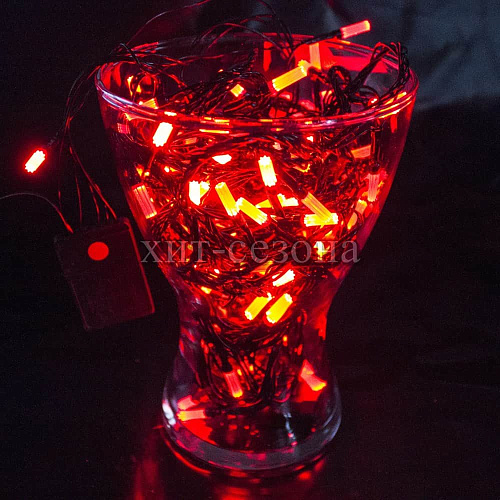 													 9 м м, красный 100 LED, , провод , 2018527
