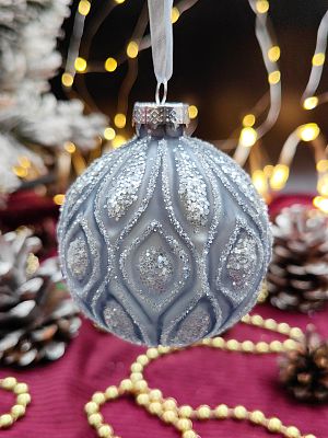 Шар туманный 8 см, стекло Merry Green MG24208