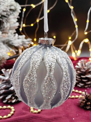 Шар туманный 10 см, стекло Merry Green MG24201