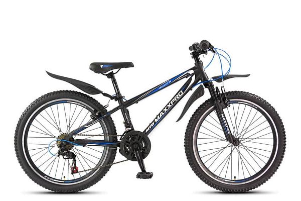 Велосипед горный MAXXPRO HELLCAT 24" 12" черно-сине-белый Y104-H36125 