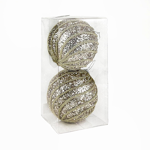 													Набор шаров 10 см 2 шт шампань 505907CH10