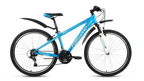 													Велосипед горный FORWARD Toronto 1.0 26" 14" 18 ск. синий глянцевый FORWARD Toronto 1.0 14" синий гл