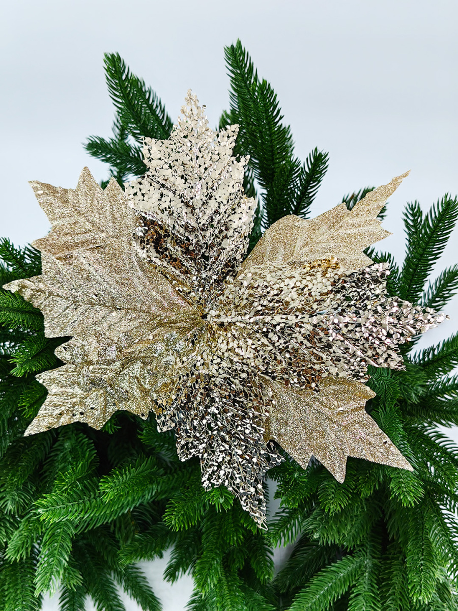 Цветок золото d 30 см Flo-12-12Gold фото 2 Цветок золото d 30 см Flo-12-12Gold фото 2