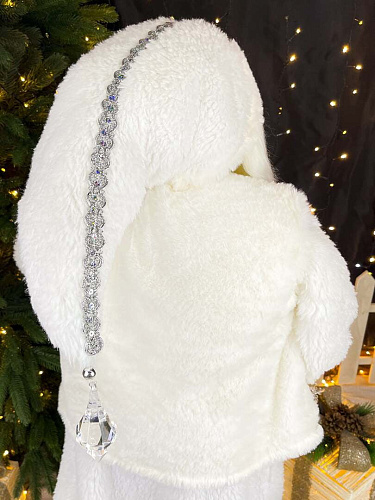 													Дед Мороз  90 см белый, серебристый S1066-36 фото 6